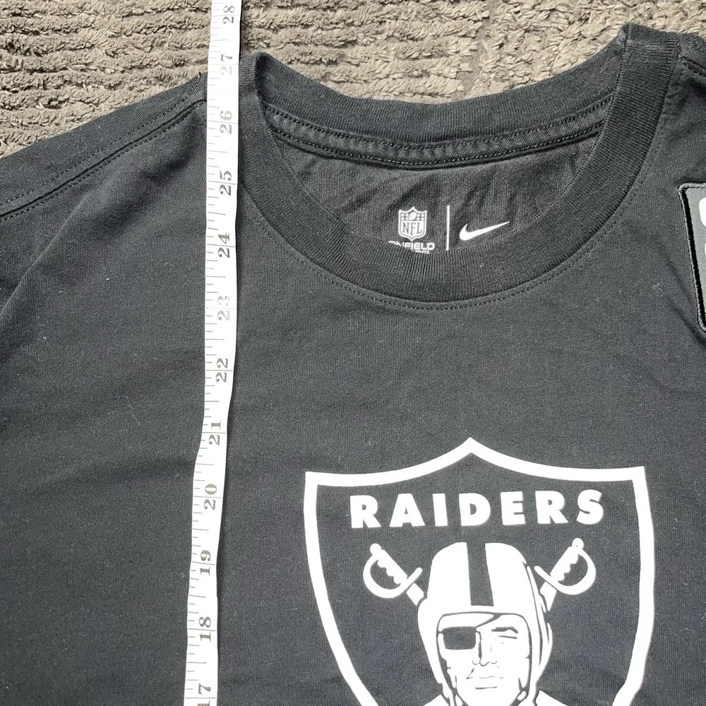 Nike Las Vegas Raiders Dri-Fit T-Shirt‎ Mens L Black NFL Crucial Catch